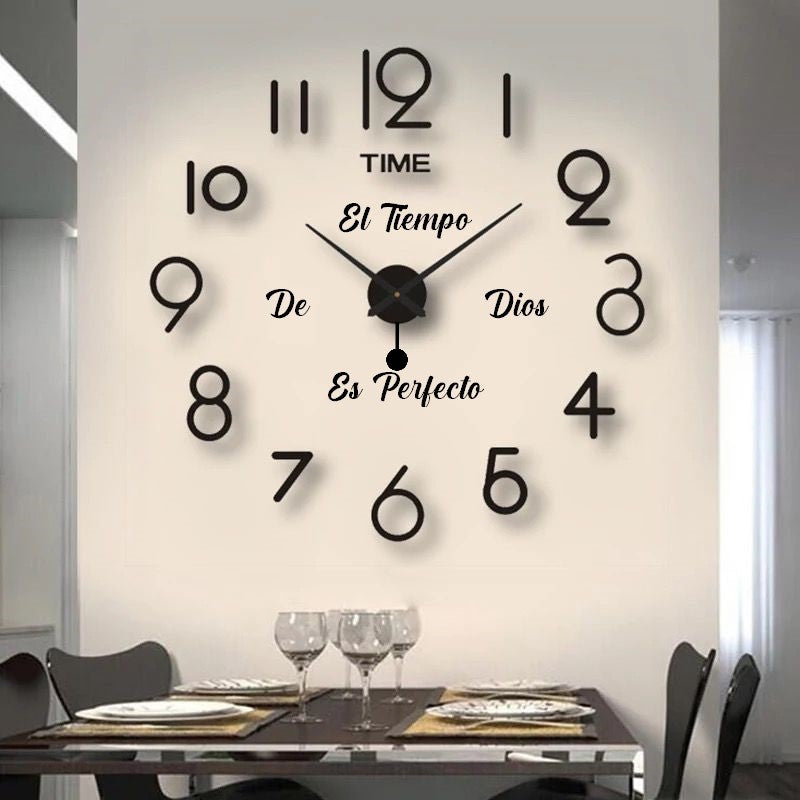 036 NEGRO - 120 CM x 120 CM - Con PENDULO Y FRASE