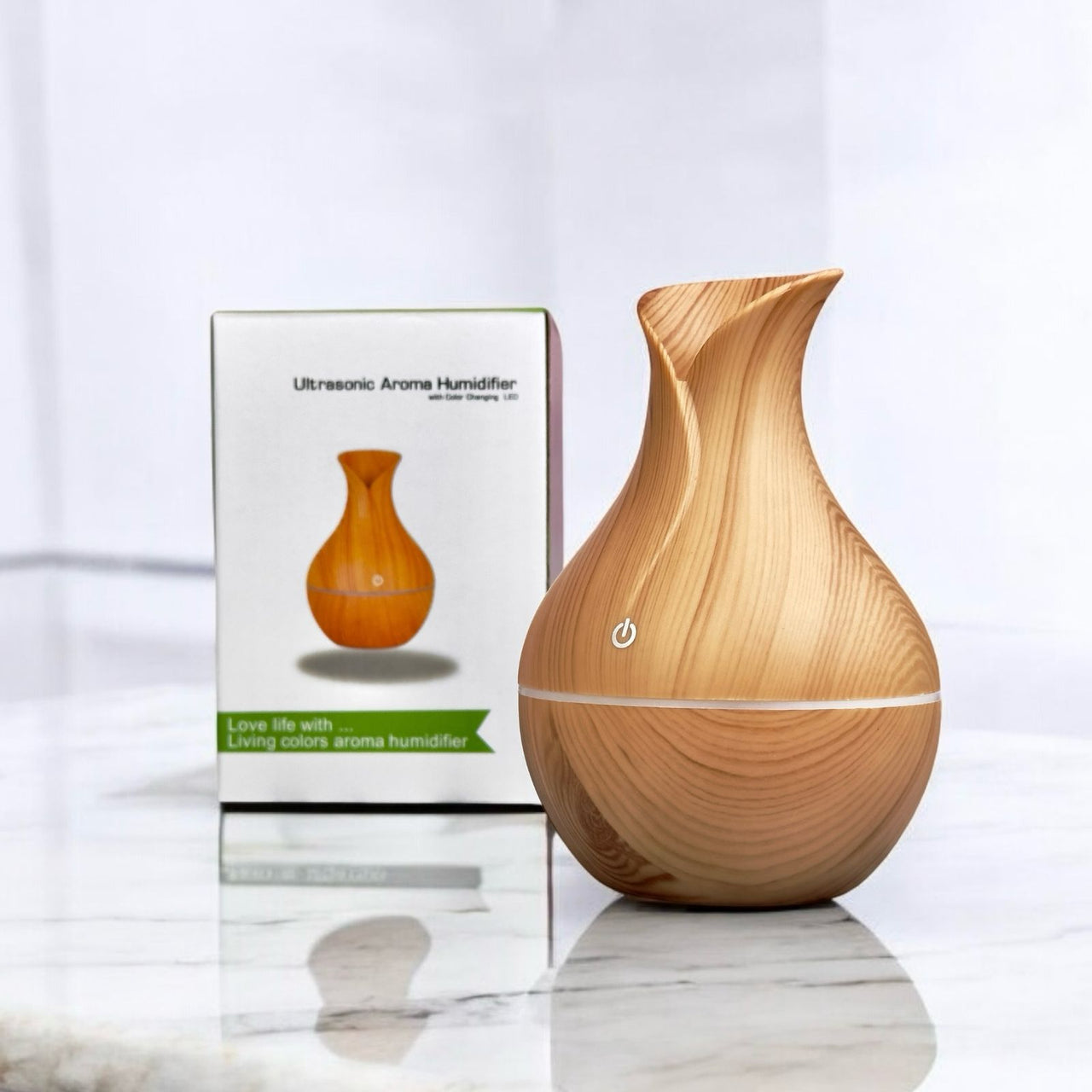 Humificador Madera Gota Ultrasonic Aroma HU01